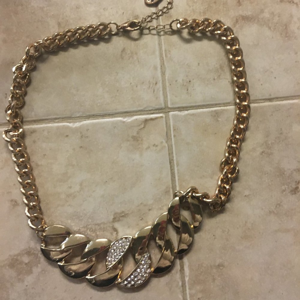 Sofia Crystal Chain Link Necklace - 221 $20 or $15 w/offer